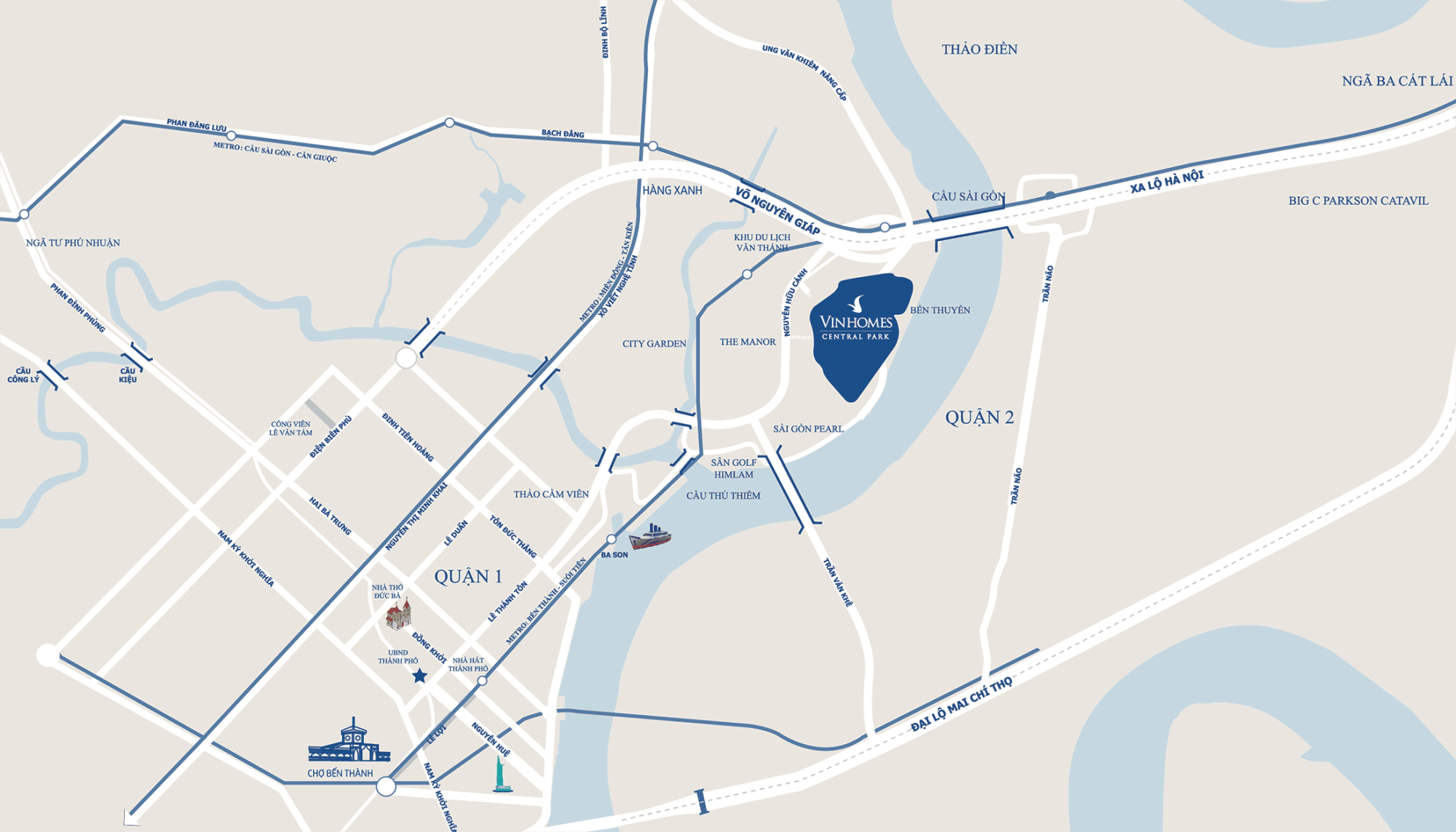 Vị trí Vinhomes Central Park